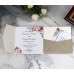 Square  Wedding Invitation Laser Cut Glitter Card Holiday Greeting Card